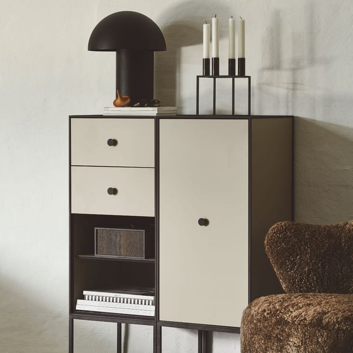 Rangement Frame 70, smoked oak, porte, 2 étagères Audo Copenhagen