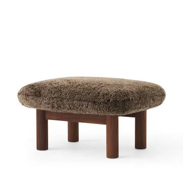 Repose-pieds Brasilia - Peau de mouton root marron-noyer - Audo Copenhagen