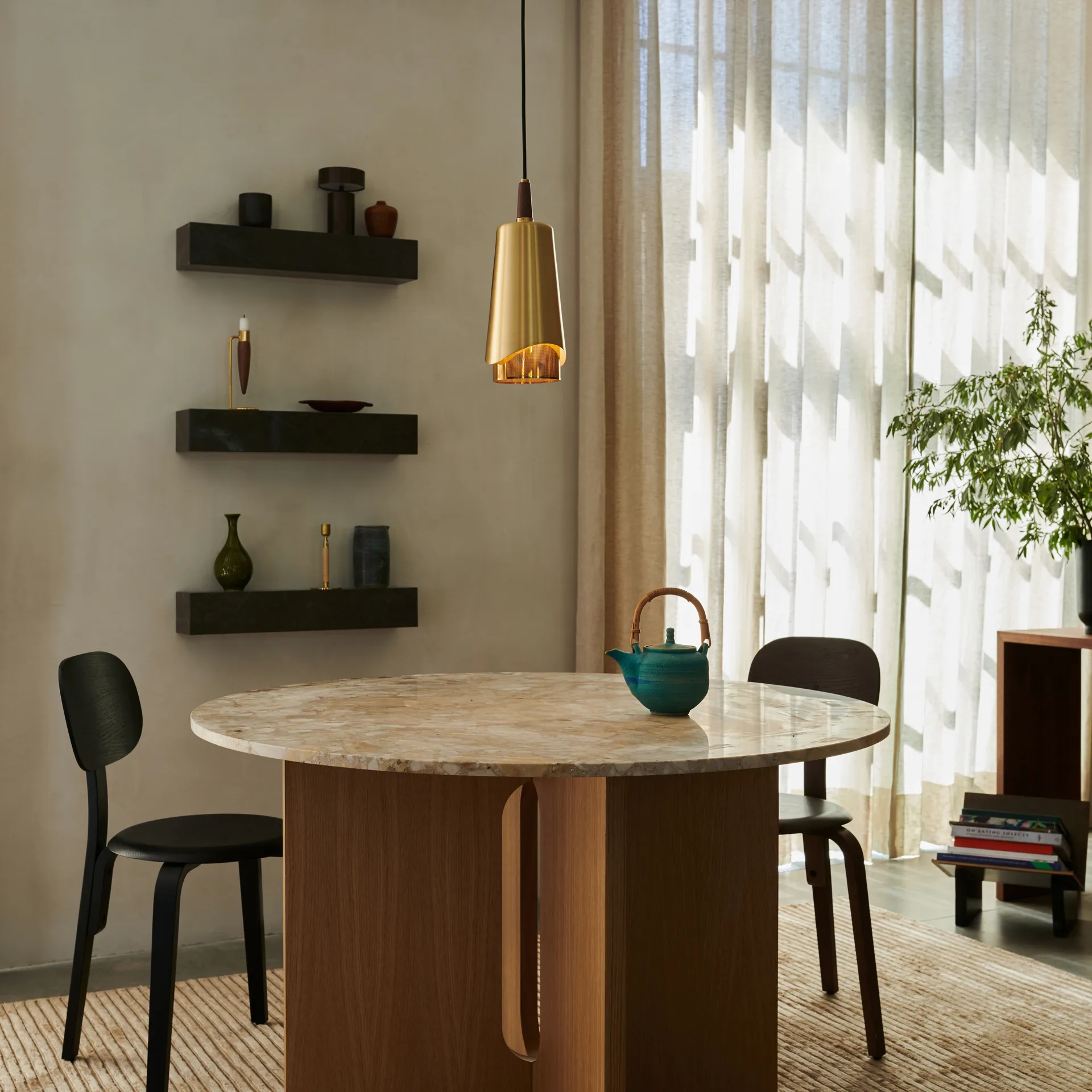 Suspension Umanoff, Polerad Laiton-noyer Audo Copenhagen