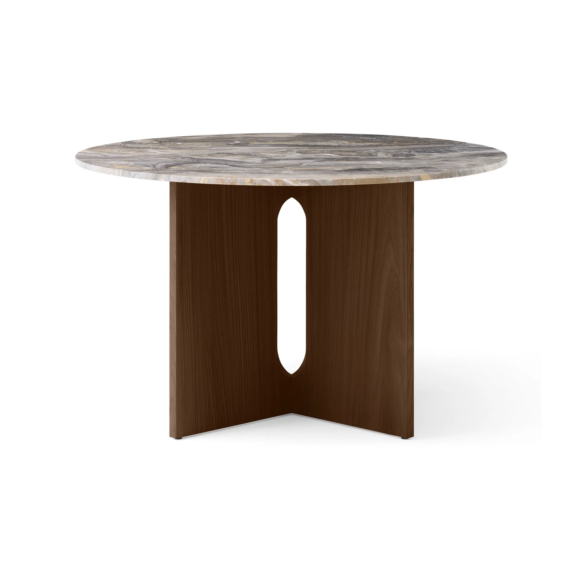 Table à manger Androgyne, Grey galaxy-chêne foncé Audo Copenhagen