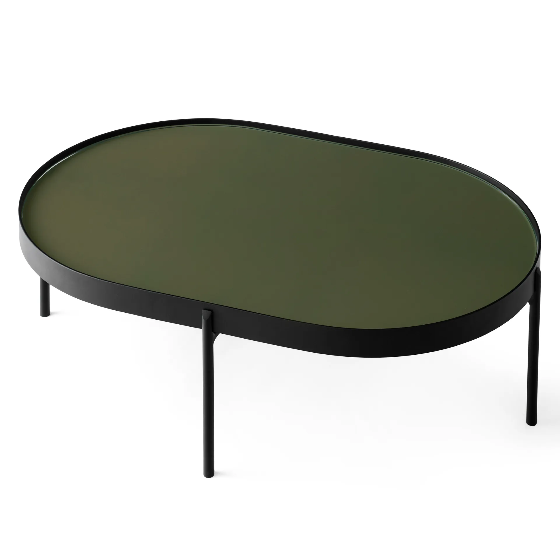 Table basse NoNo L 59,5x96,5 cm, Noir-vert foncé Audo Copenhagen