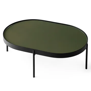 Table basse NoNo L 59,5x96,5 cm - Noir-vert foncé - Audo Copenhagen