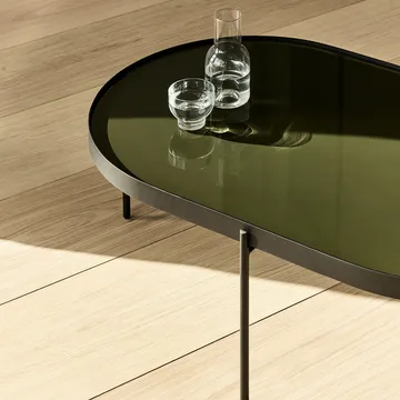 Table basse NoNo L 59,5x96,5 cm - Noir-vert foncé - Audo Copenhagen
