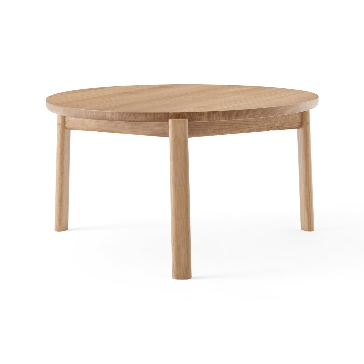 Audo Copenhagen Table basse Passage 70 cm Chêne | Design Scandinave | Table de salon | Beige