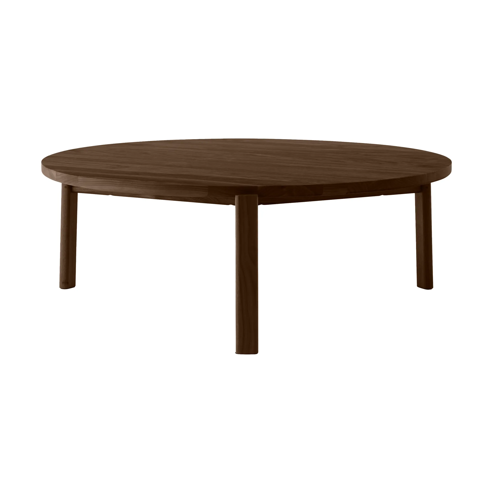Table basse Passage, Chêne foncé teinté, Ø90 cm Audo Copenhagen