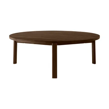 Table basse Passage - Chêne foncé teinté, Ø90 cm - Audo Copenhagen