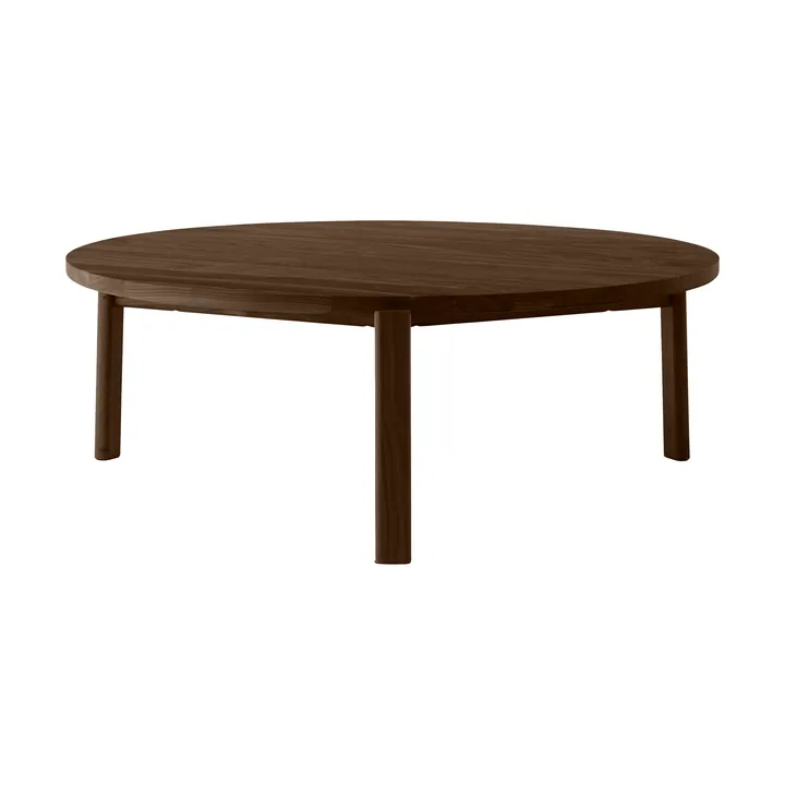 Table basse Passage - Chêne foncé teinté, Ø90 cm - Audo Copenhagen