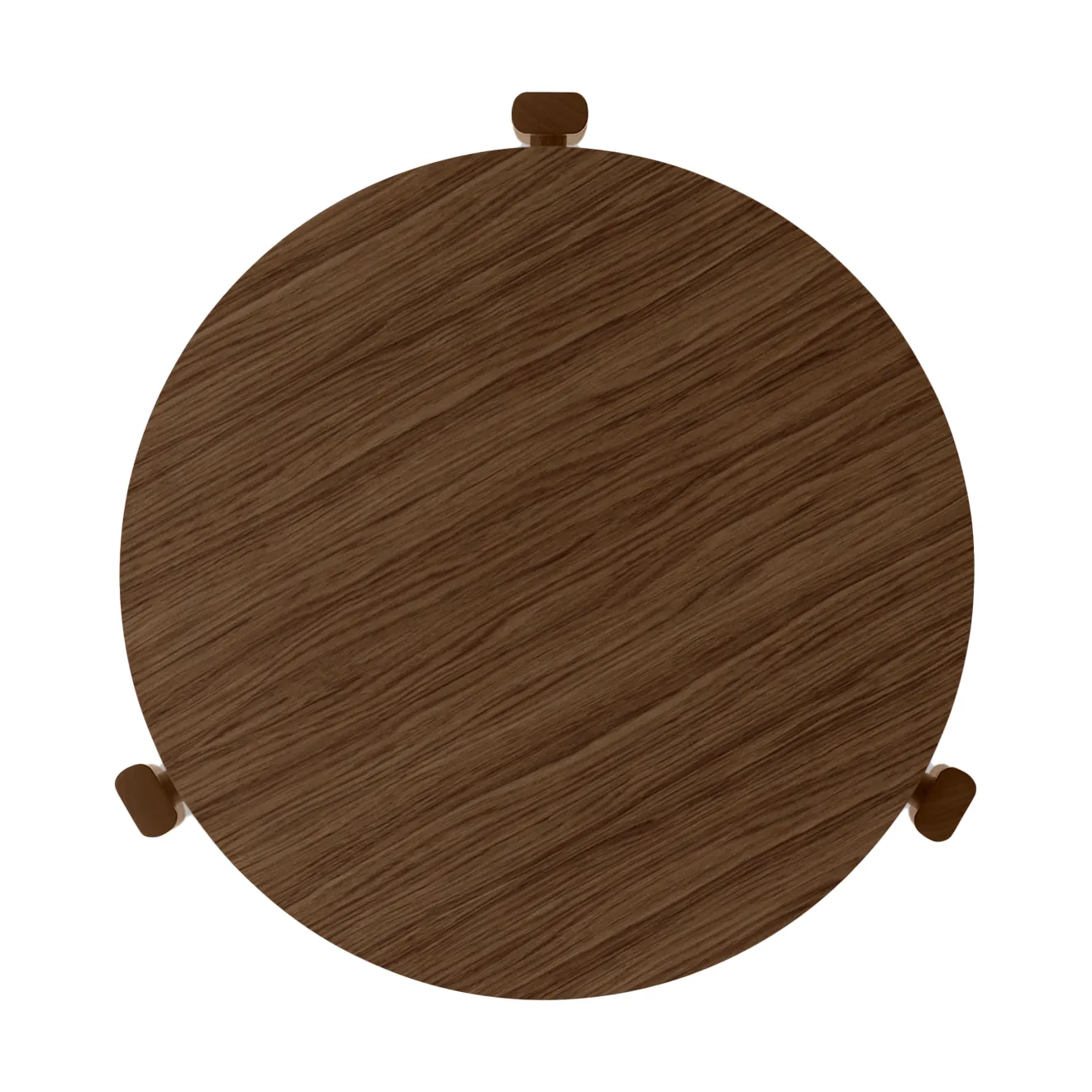 Table basse Passage, Chêne teinté foncé, Ø50 cm Audo Copenhagen