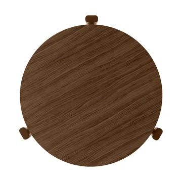 Table basse Passage - Chêne teinté foncé, Ø50 cm - Audo Copenhagen