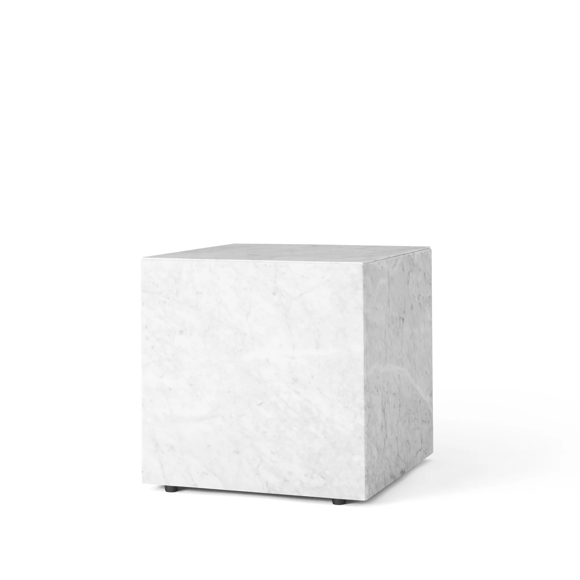 Table basse Plinth, white, cube Audo Copenhagen