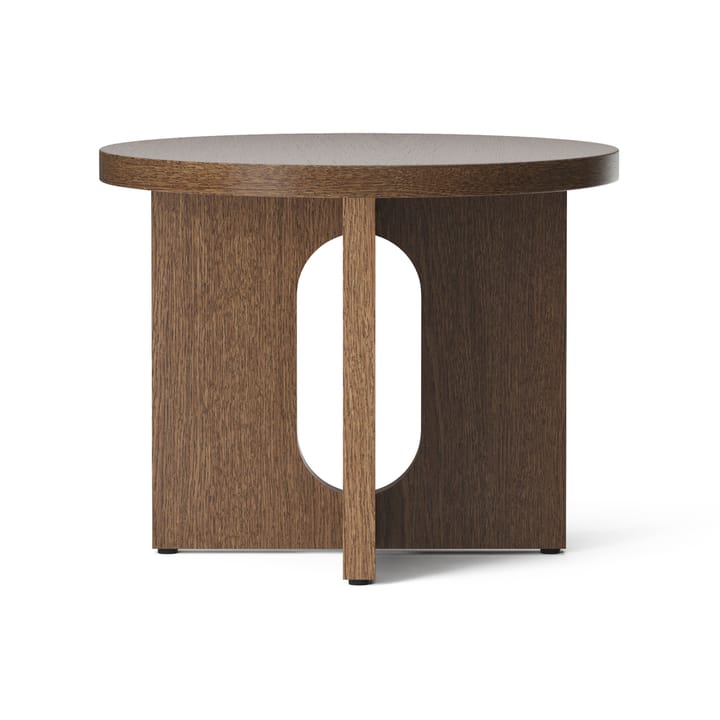 Table d’appoint Androgyne Ø50 cm chêne teinté foncé - Plateau de table en chêne teinté foncé - Audo Copenhagen