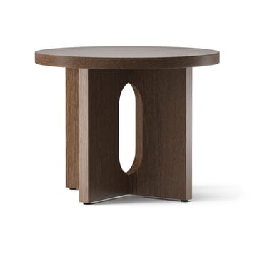 Table d’appoint Androgyne Ø50 cm chêne teinté foncé - Plateau de table en chêne teinté foncé - Audo Copenhagen