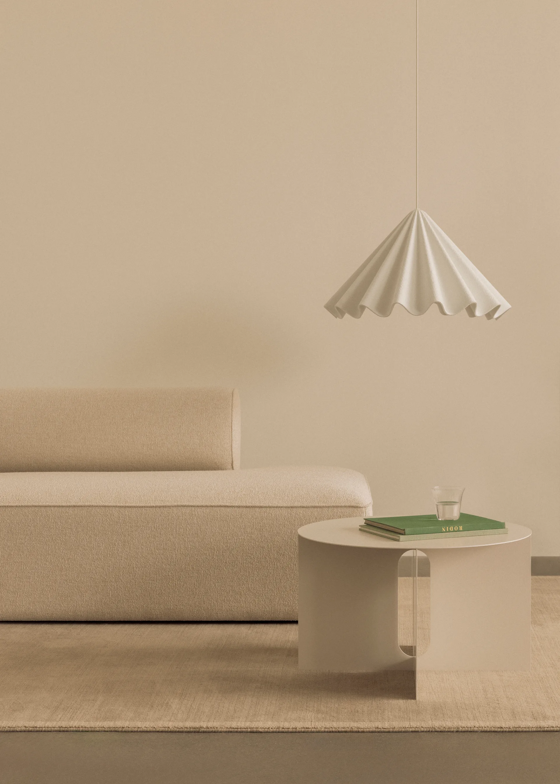 Table d'appoint Androgyne Ø63 cm, Ivory Audo Copenhagen