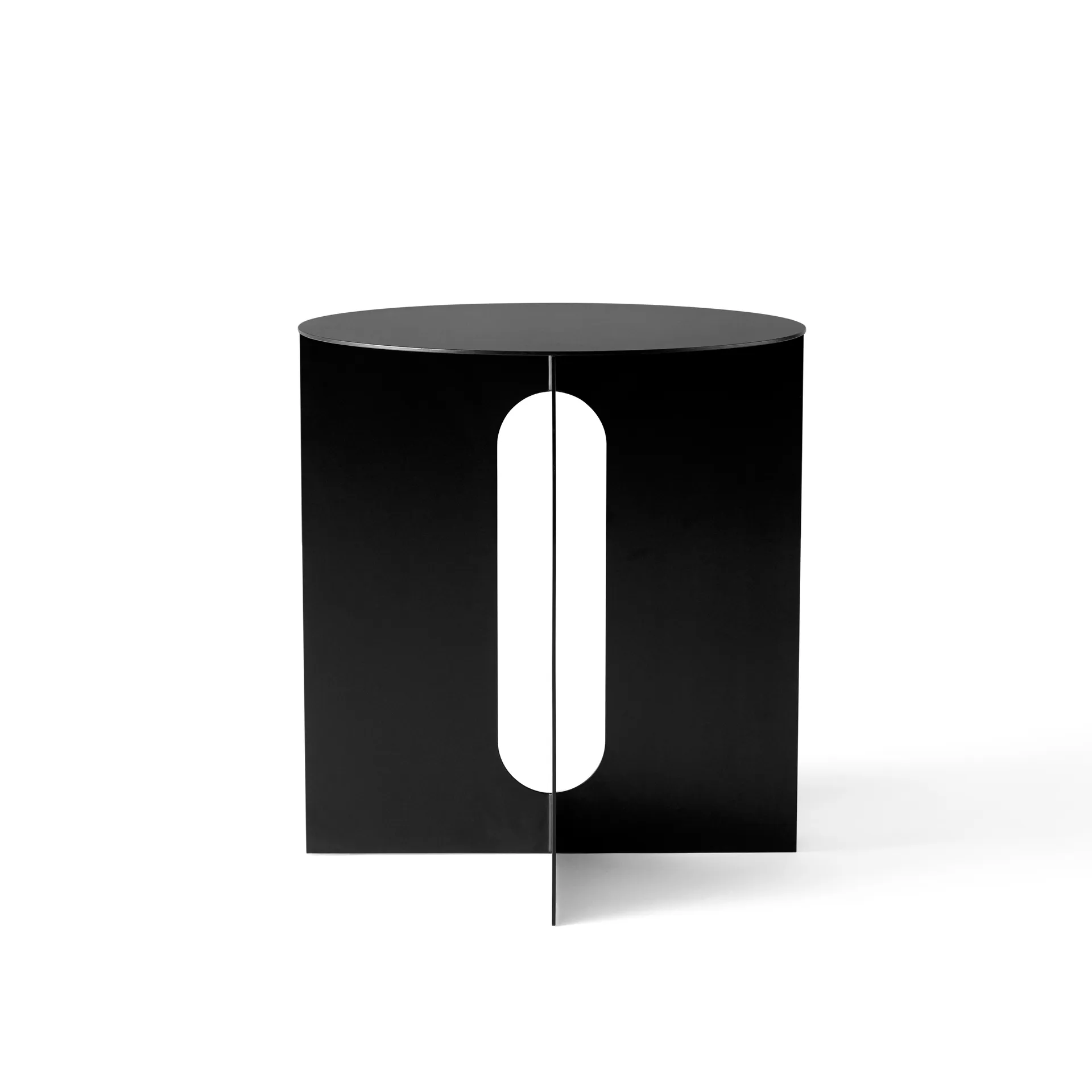 Table d'appoint Androgyne, pieds en acier, noir Audo Copenhagen