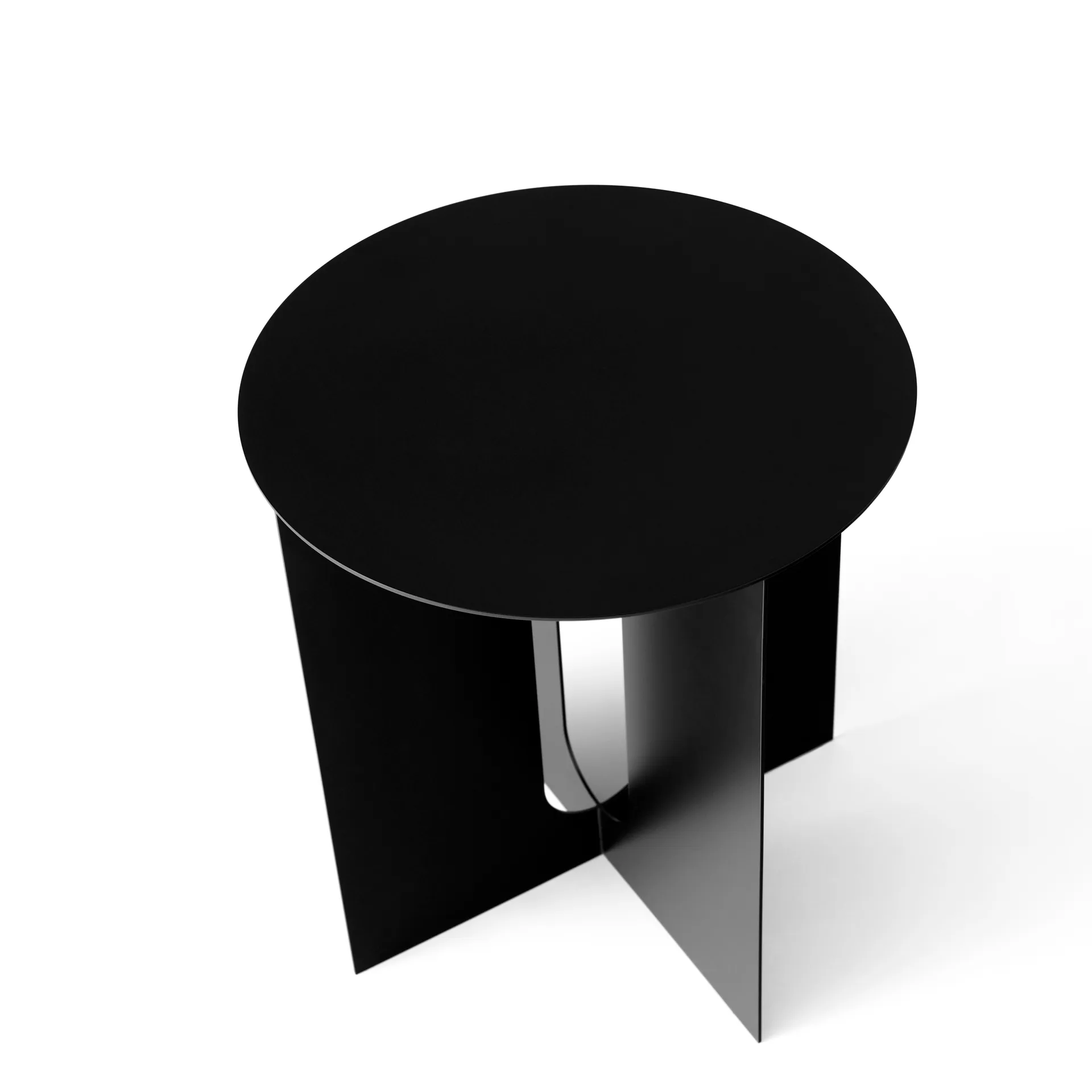 Table d'appoint Androgyne, pieds en acier, noir Audo Copenhagen