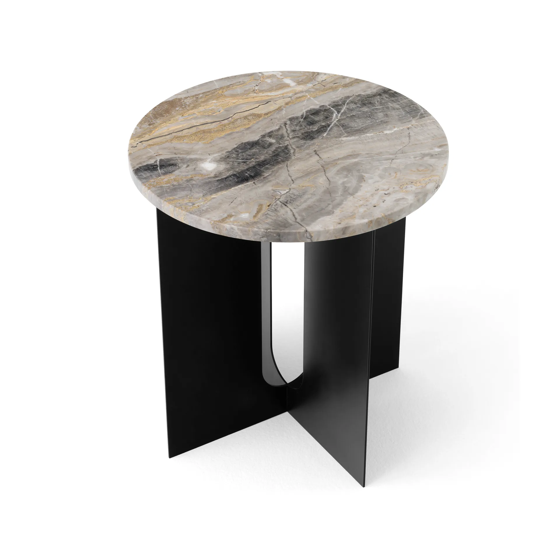 Table d'appoint Androgyne, plateau de table Ø42 cm, Grey galaxy Audo Copenhagen