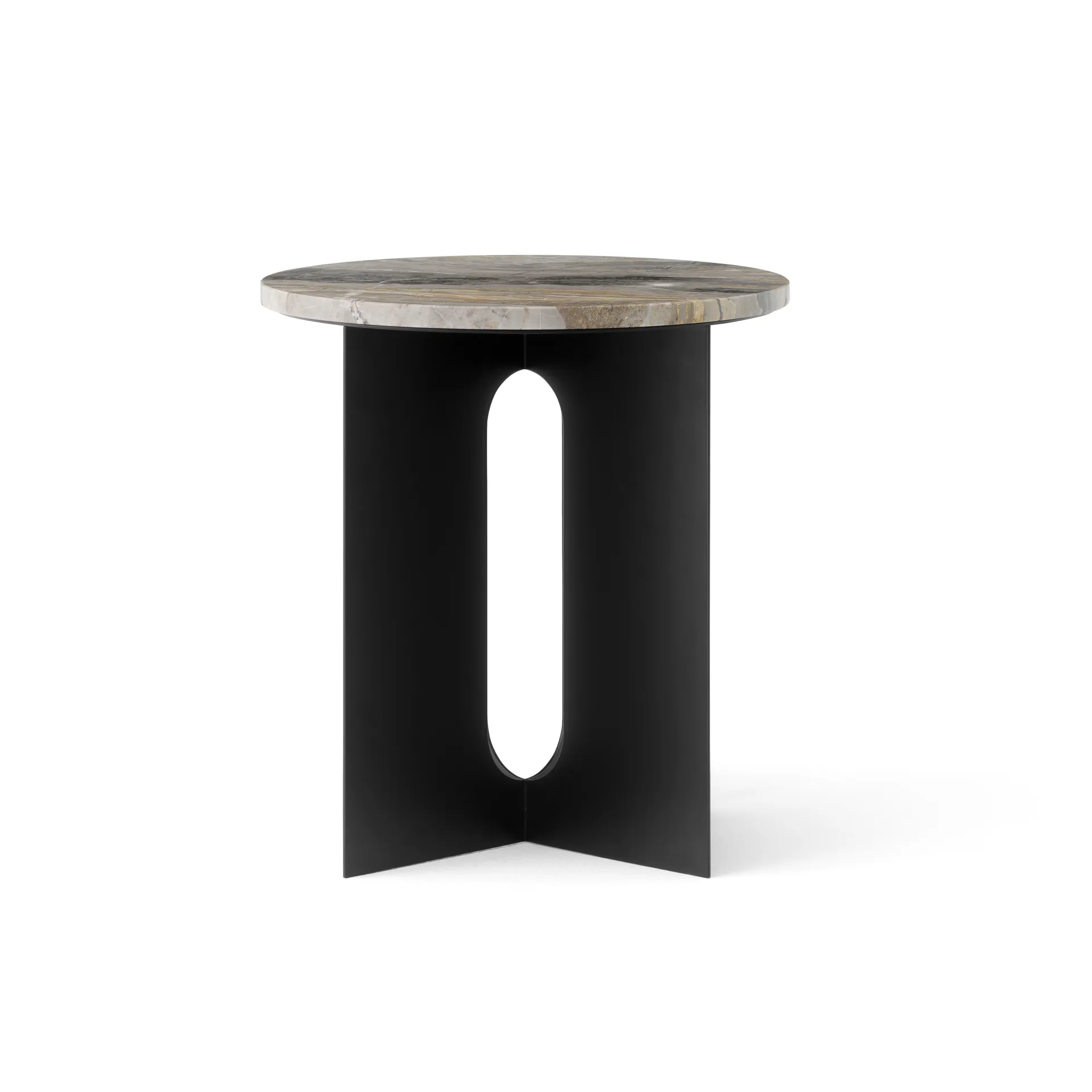 Table d'appoint Androgyne, plateau de table Ø42 cm, Grey galaxy Audo Copenhagen