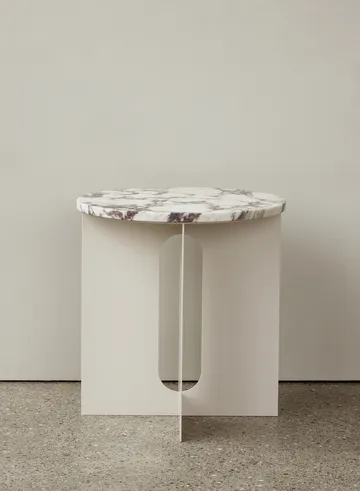 Table d'appoint Androgyne, plateau de table - Calacatta Viola, Ø65 cm - Audo Copenhagen
