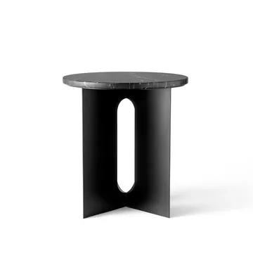 Table d'appoint Androgyne, plateau de table - Noir, Ø42 cm - Audo Copenhagen