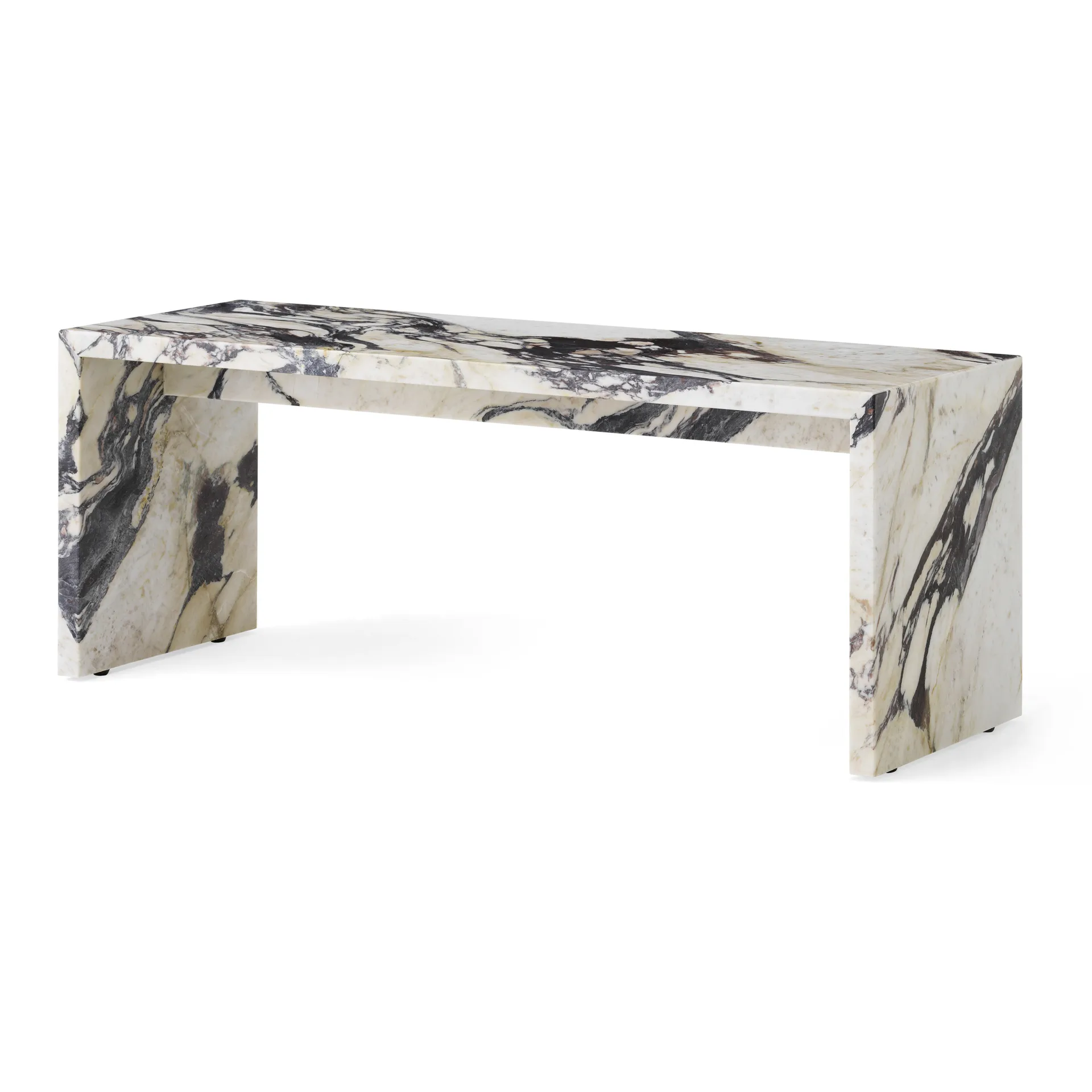 Table d’appoint Plinth Bridge, Calacatta Viola Audo Copenhagen