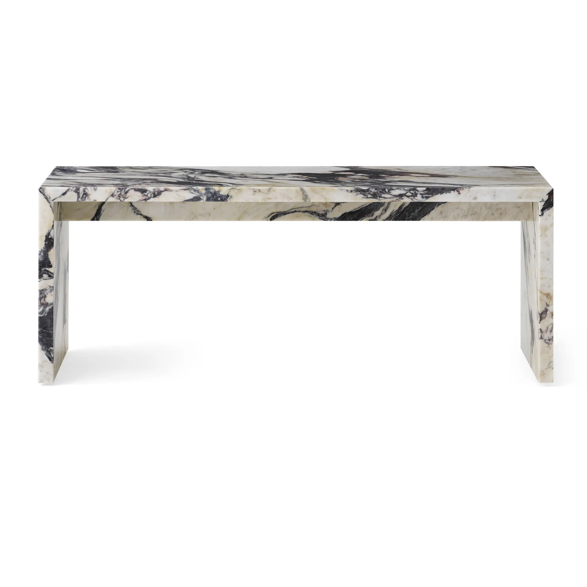 Table d’appoint Plinth Bridge, Calacatta Viola Audo Copenhagen