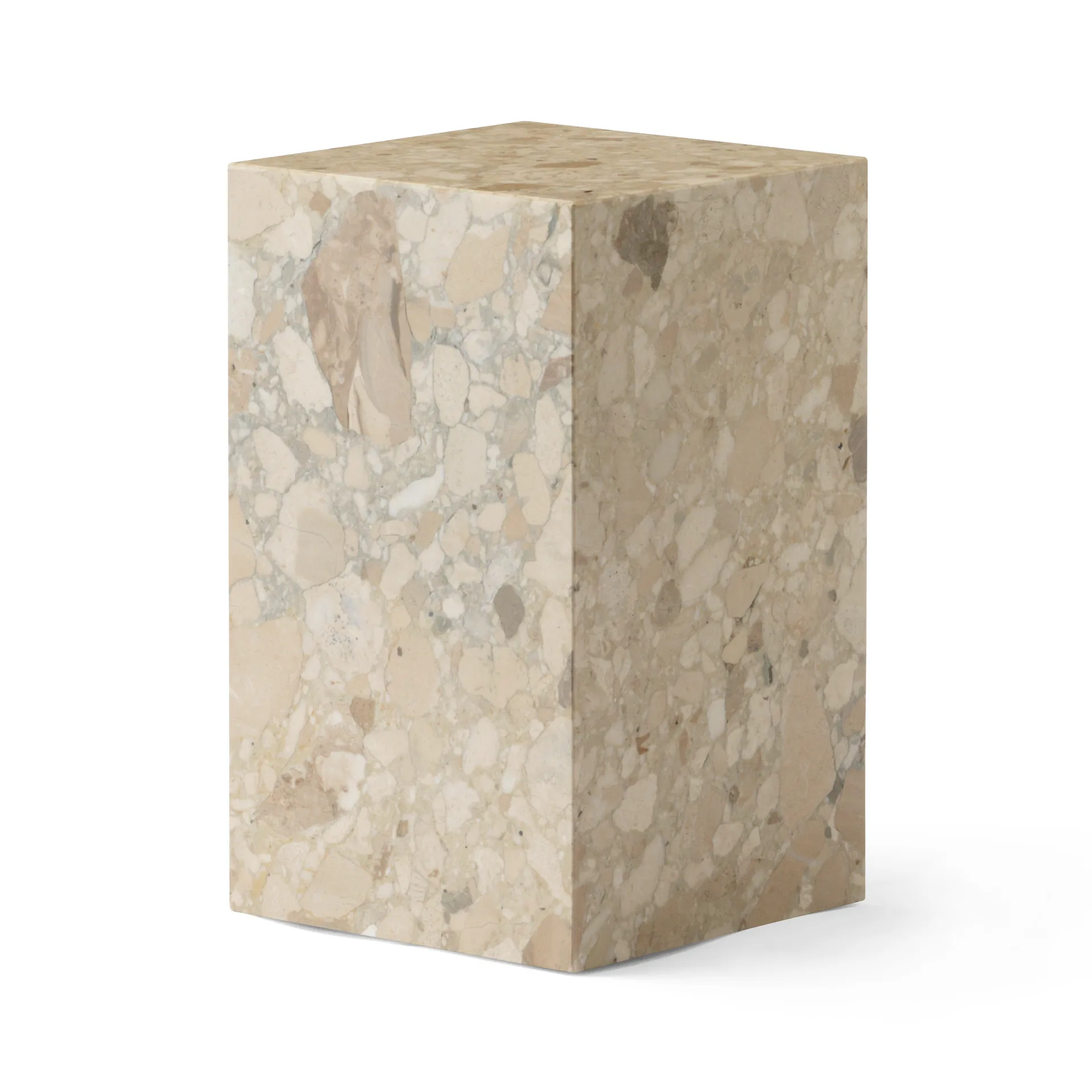 Table d’appoint Plinth tall 30x30x51 cm, Kunis Breccia Audo Copenhagen