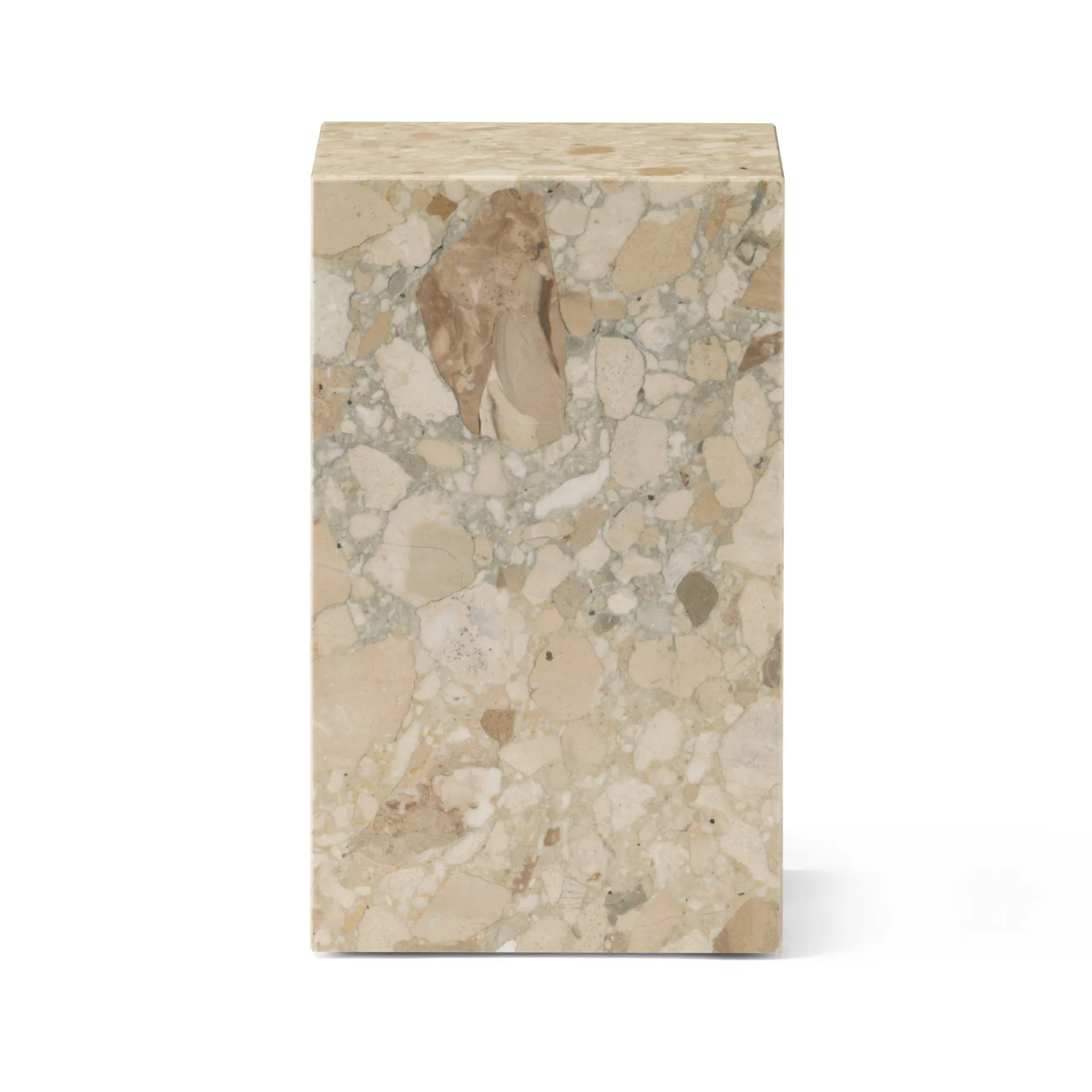 Table d’appoint Plinth tall 30x30x51 cm, Kunis Breccia Audo Copenhagen