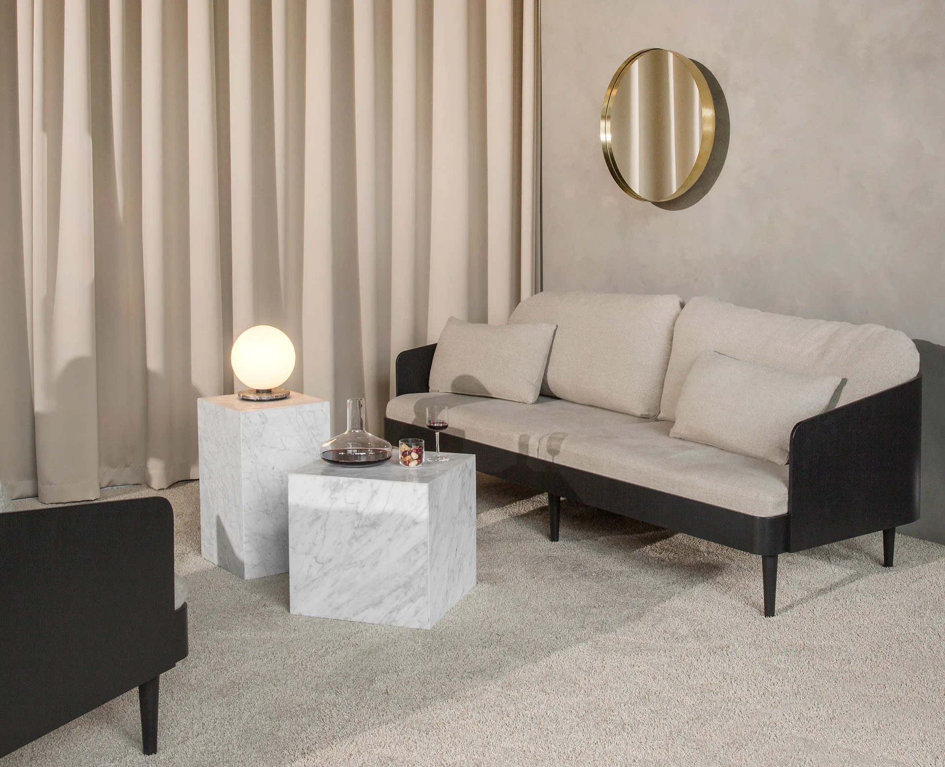 Table d’appoint Plinth tall 30x30x51 cm, White Audo Copenhagen