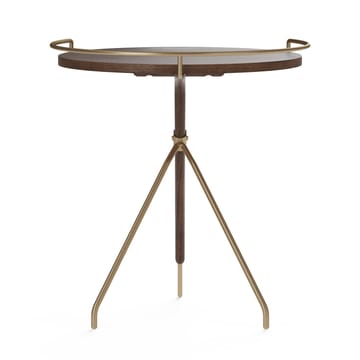 Table d’appoint Umanoff noyer et laiton poli - 45 cm - Audo Copenhagen