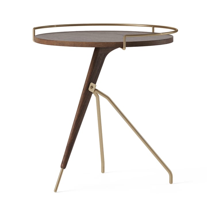 Table d’appoint Umanoff noyer et laiton poli - 45 cm - Audo Copenhagen