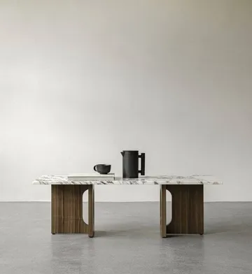 Table de salon Androgyne - Chêne foncé-Calacatta viola - Audo Copenhagen