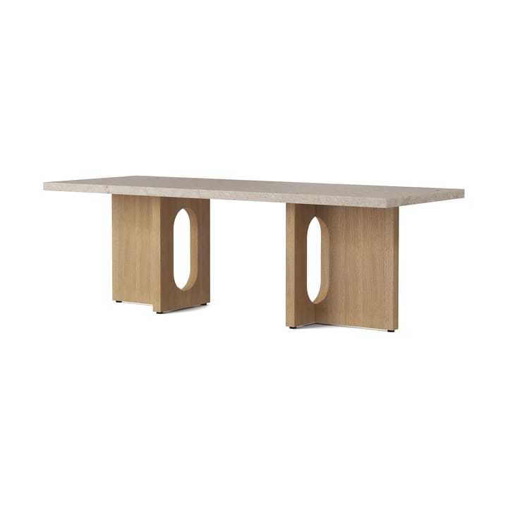 Table de salon Androgyne - sable/kunis breccia, structure en chêne - Audo Copenhagen