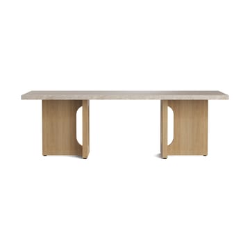 Table de salon Androgyne - sable/kunis breccia, structure en chêne - Audo Copenhagen