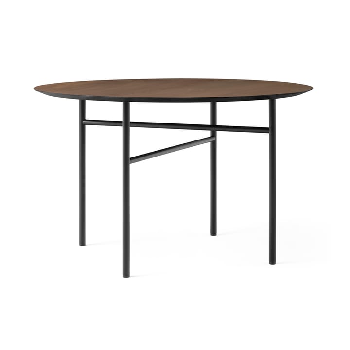 Table ronde Snaregade - Chêne teinté noir-foncé, �Ø120 cm - Audo Copenhagen
