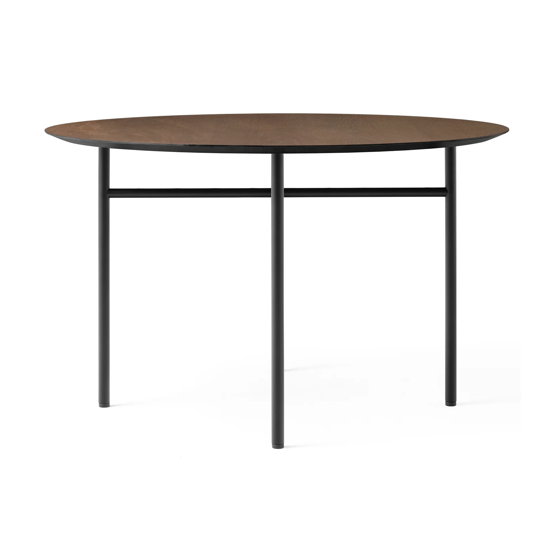 Table ronde Snaregade, Chêne teinté noir-foncé, Ø120 cm Audo Copenhagen