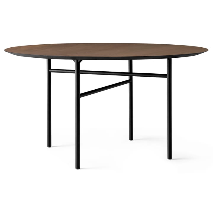 Table ronde Snaregade - Chêne teinté noir-foncé, Ø138 cm - Audo Copenhagen