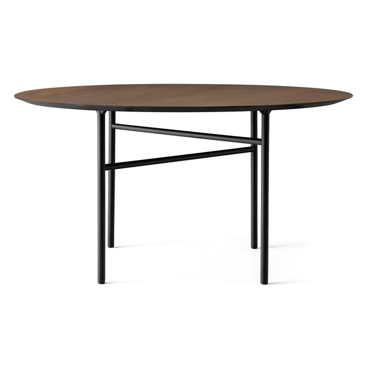 Table ronde Snaregade - Chêne teinté noir-foncé, Ø138 cm - Audo Copenhagen