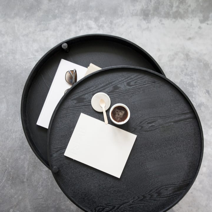 Table Turning - frêne teinté noir-laiton - Audo Copenhagen