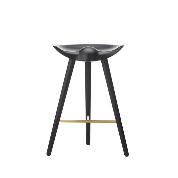 Tabouret de bar ML 42 - black stained beech, brass - Audo Copenhagen