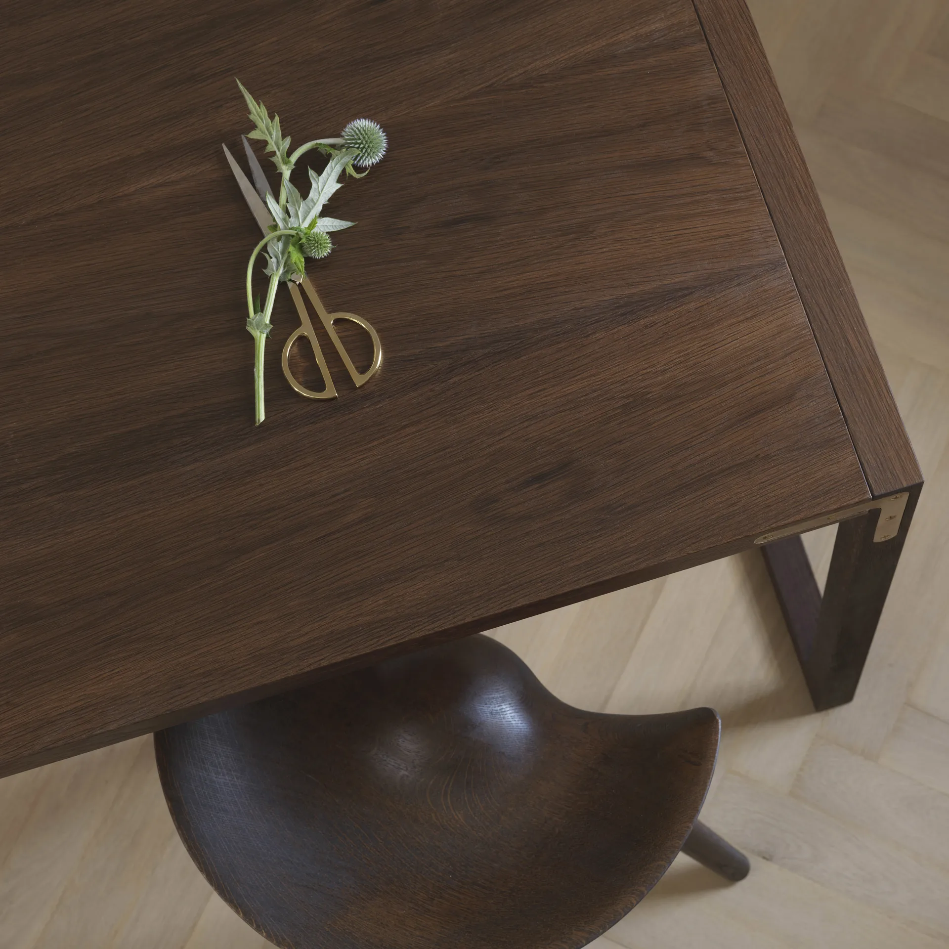 Tabouret de bar ML42 69 cm, Chêne huilé marron-acier Audo Copenhagen