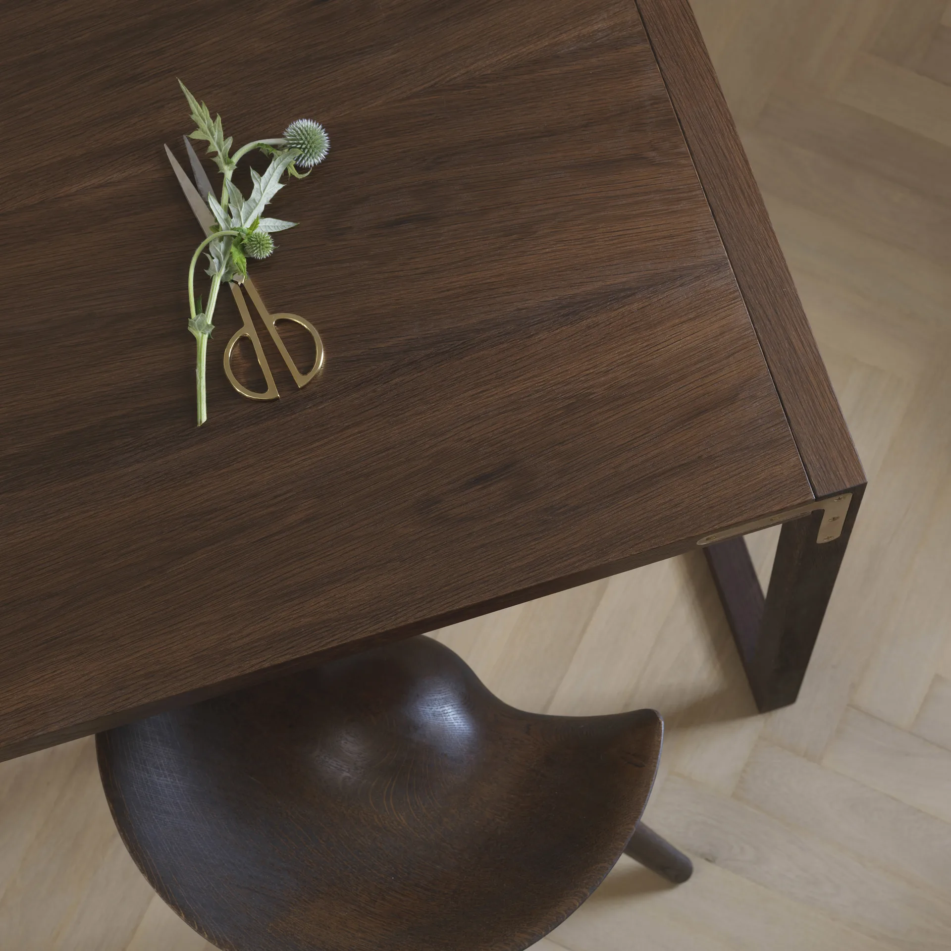 Tabouret de bar ML42 77 cm, Chêne huilé brun-acier Audo Copenhagen