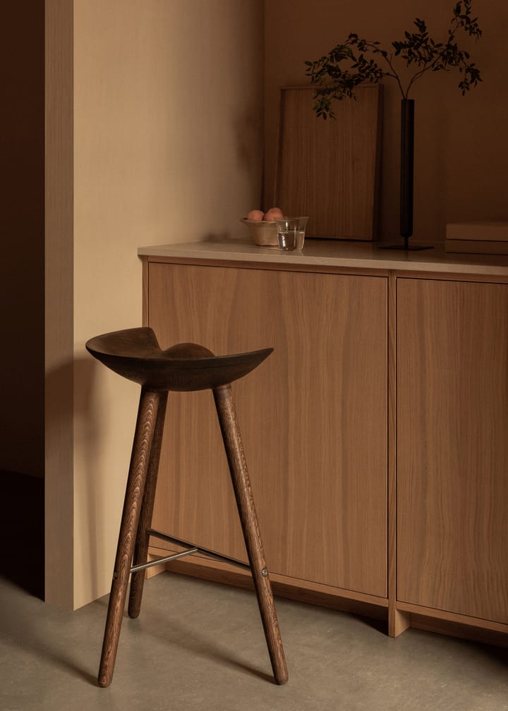 Tabouret de bar ML42 77 cm - Chêne huilé brun-acier - Audo Copenhagen