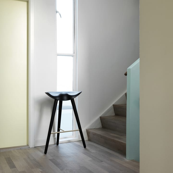 Tabouret de bar ML42 77 cm - Hêtre lasuré noir-acier  - Audo Copenhagen