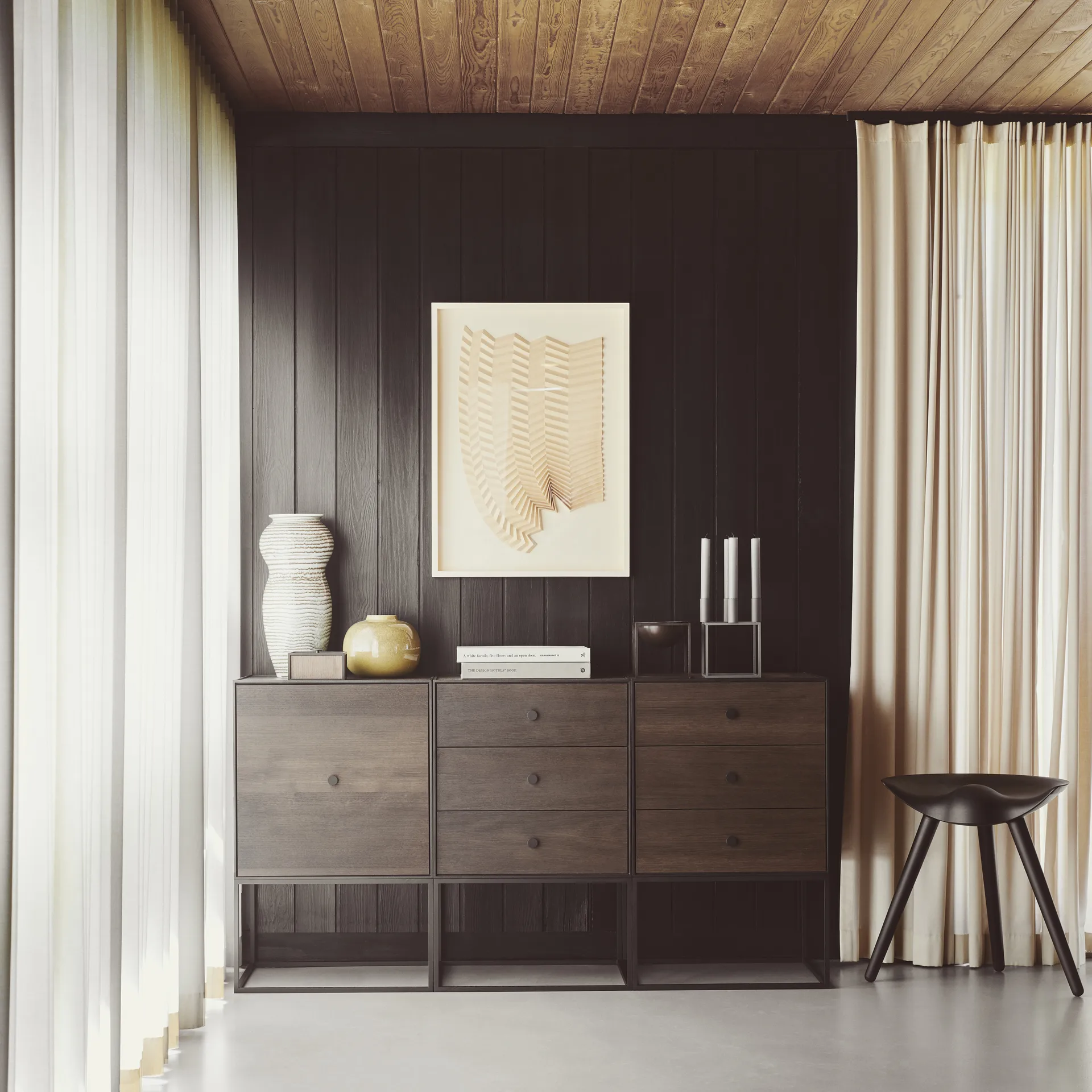 Tabouret ML42 48 cm, Chêne huilé marron Audo Copenhagen