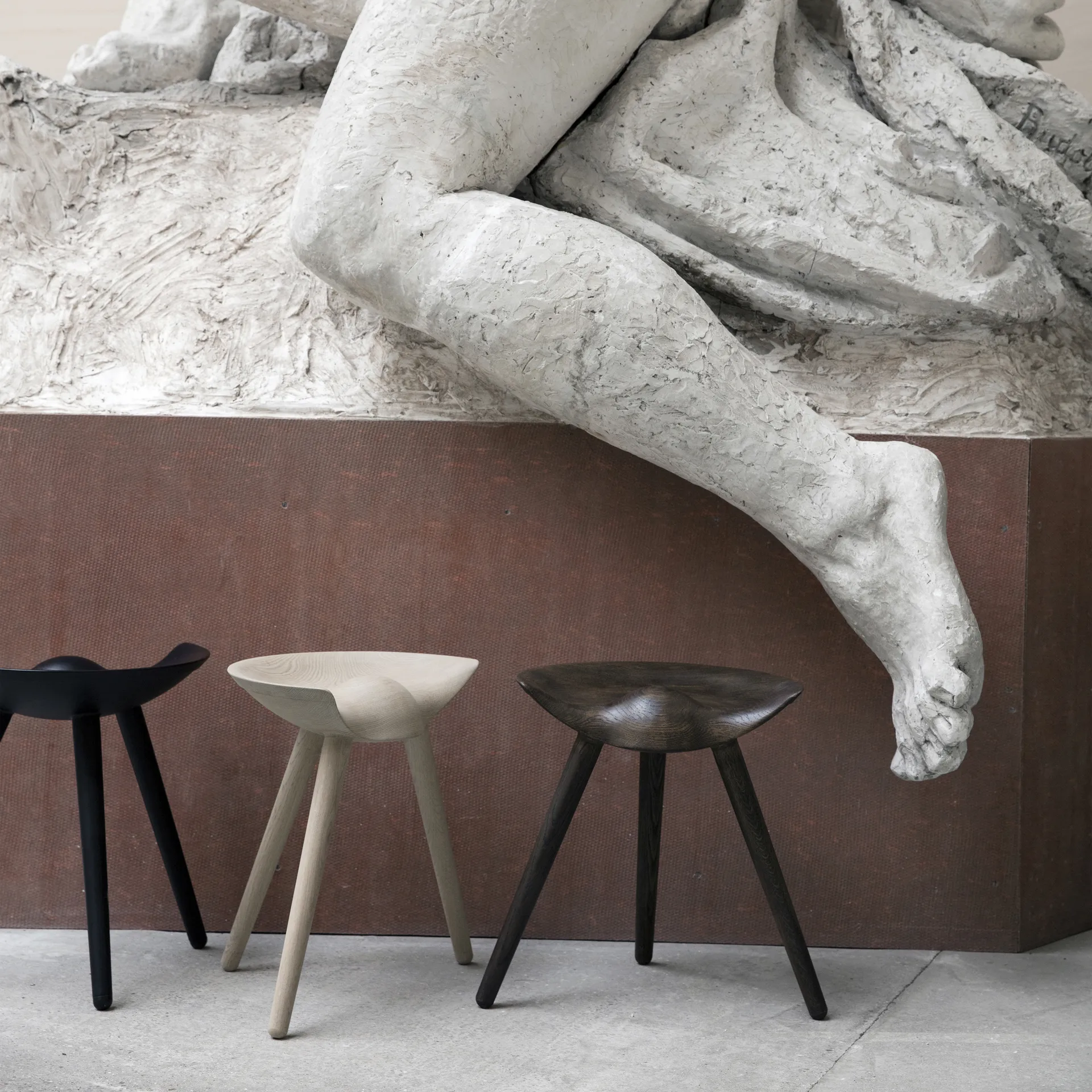 Tabouret ML42 48 cm, Chêne huilé marron Audo Copenhagen