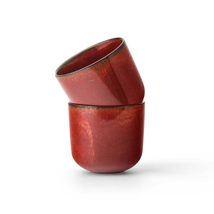 Tasse à espresso New Norm 8,5 cl Lot de 2, Glacé rouge Audo Copenhagen