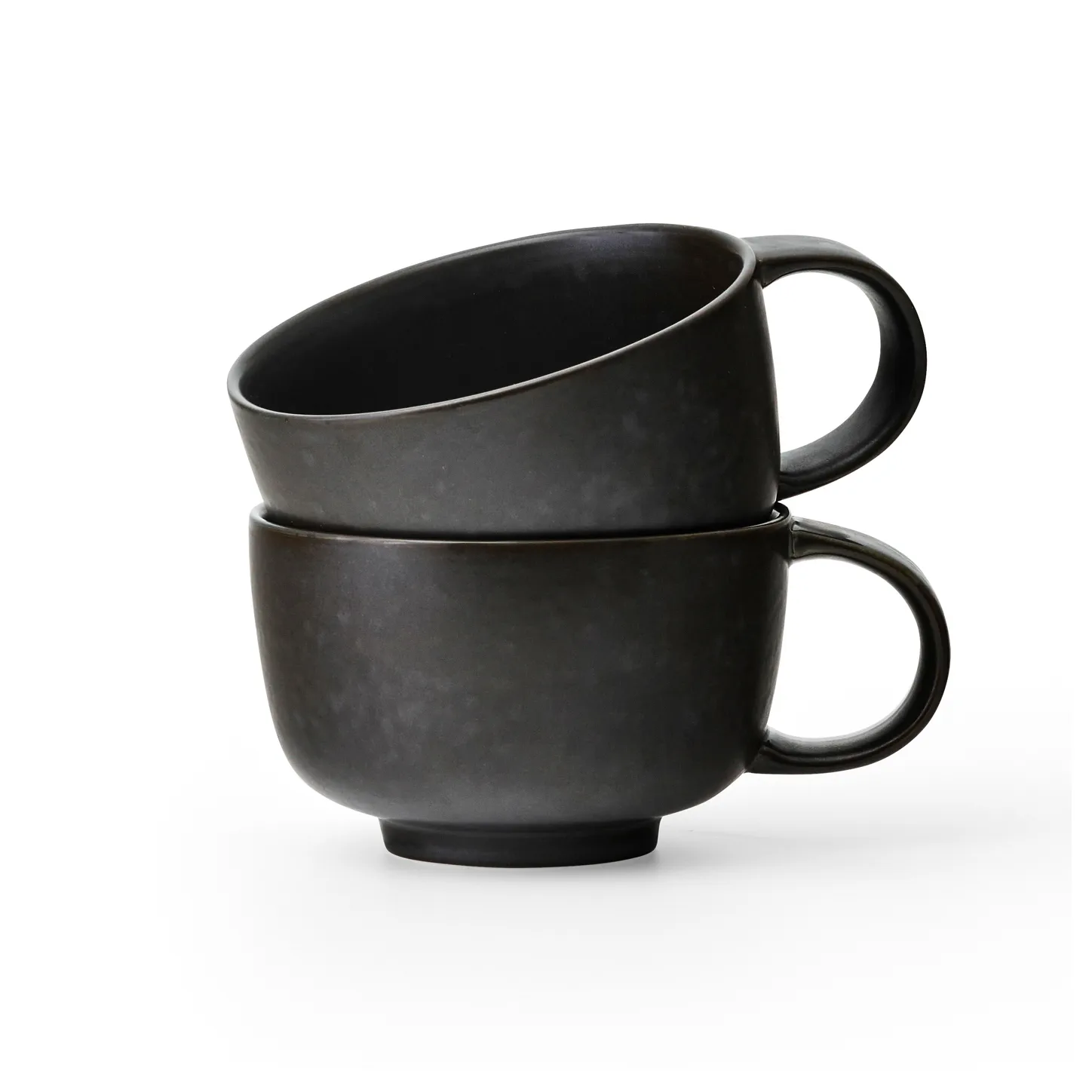 Tasse avec anse New Norm 25 cl Lot de 2, Glacé foncé Audo Copenhagen