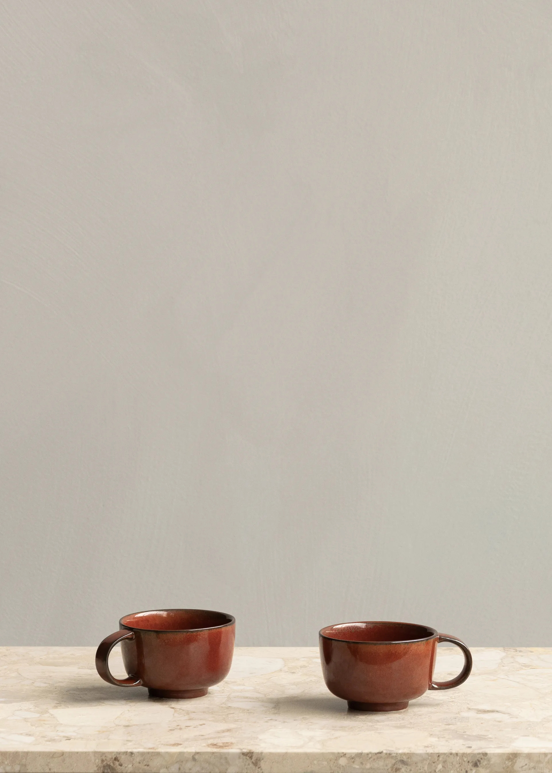 Tasse avec anse New Norm 25 cl Lot de 2, Glacé rouge Audo Copenhagen