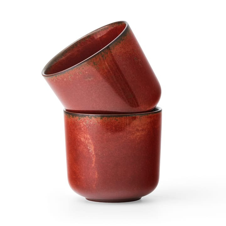 Tasse New Norm 26 cl Lot de 2 - Glacé rouge - Audo Copenhagen
