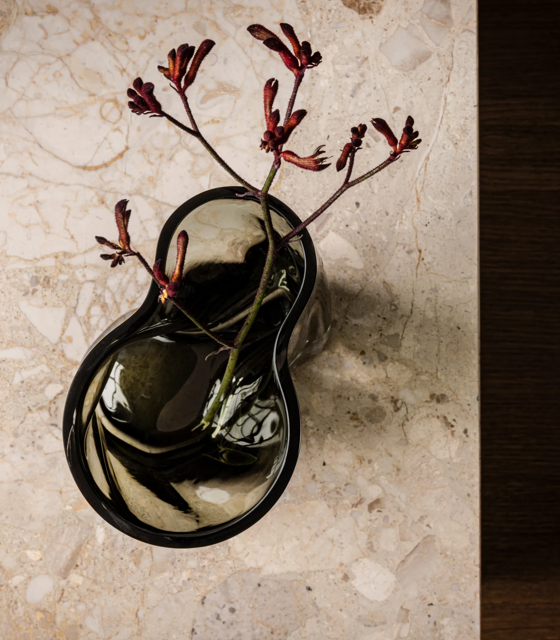 Vase Aer 19 cm, Smoke Audo Copenhagen